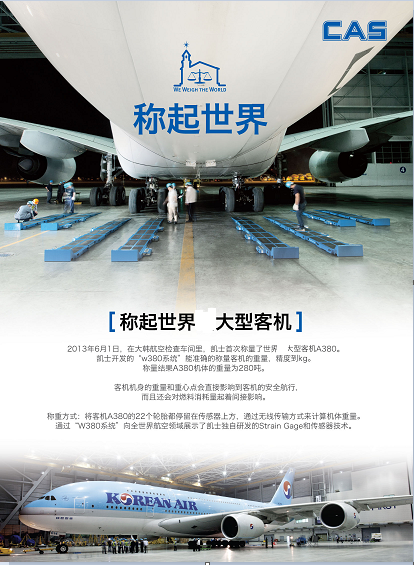 韩国凯士W380称重系统，称起世界Z大型客机(图1)